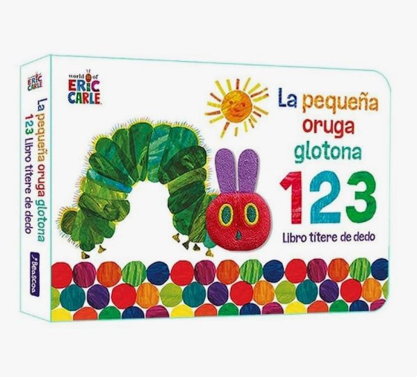 La Pequeña Oruga Glotona 1 2 3 - Libro Títere De Dedo